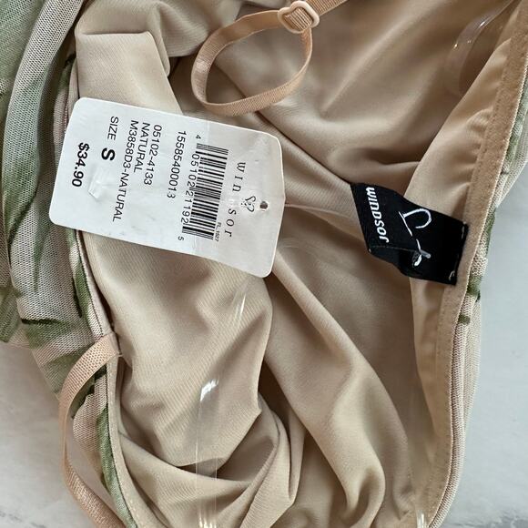 NWT Windsor Island Getaway Mesh Mini Dress women’s small sleeveless ruching tank - Picture 3 of 6